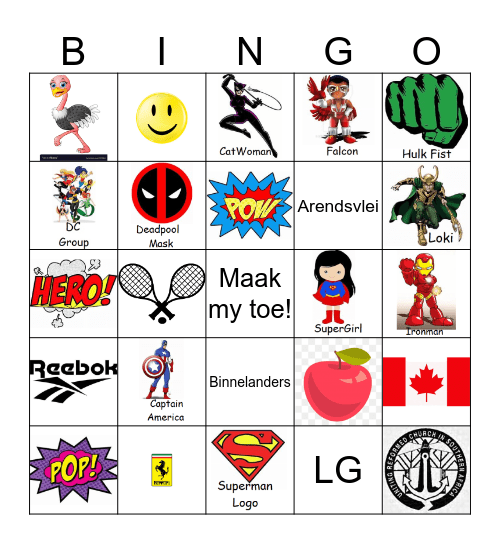 KinderBingo Card