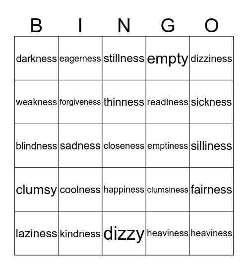 Red 72 Bingo Card