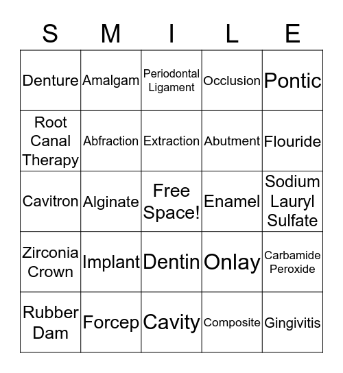 Smith, Tart & Associates Bingo Card