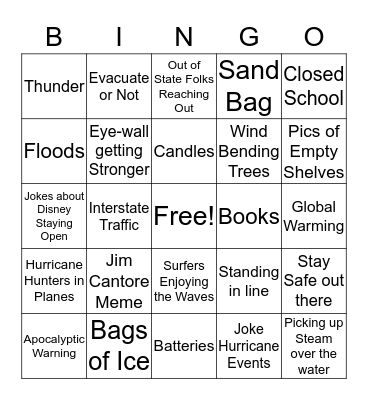 "Herrican" Bingo Card