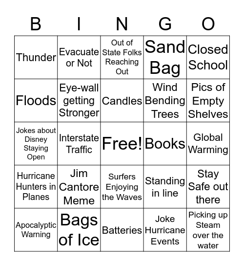 "Herrican" Bingo Card
