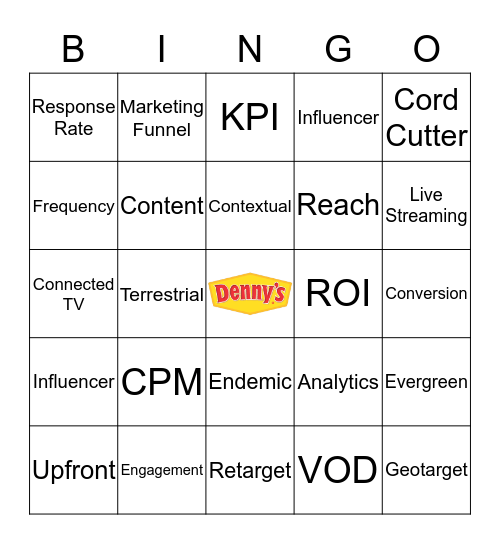 Buzzword BINGO Card