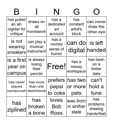 Find Someone Who... Bingo Card