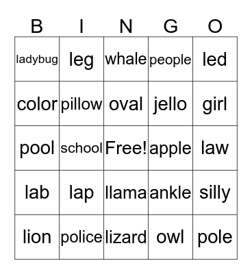 Bingo Card