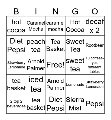 It's in the Bag Bingo Card