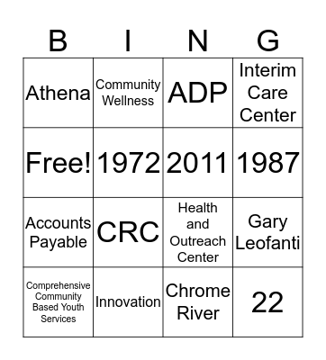 Martha Q BINGO Round 4 Bingo Card
