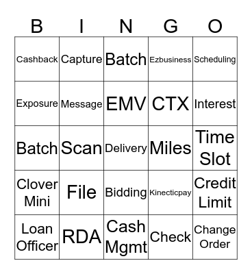 Business Development Boot Camp Bingo Card