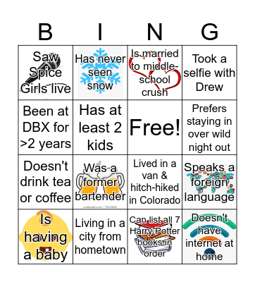 bingo_v1 Bingo Card