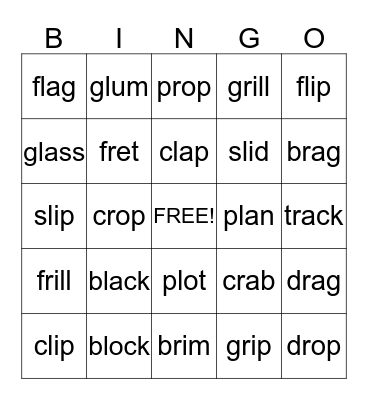 LtR Level 4 Wk 1 Bingo Card