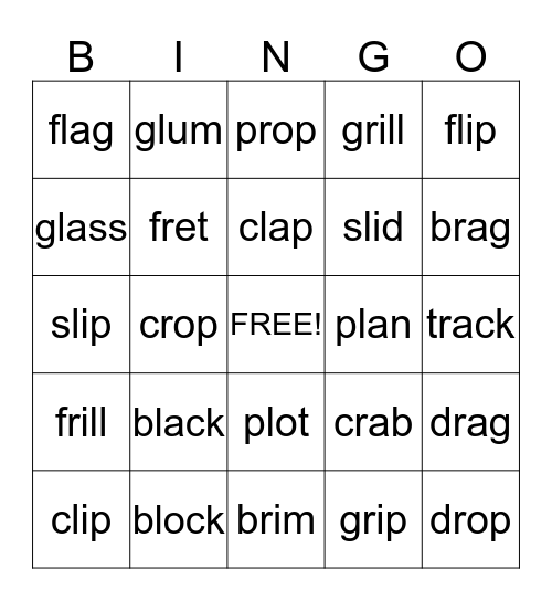 LtR Level 4 Wk 1 Bingo Card