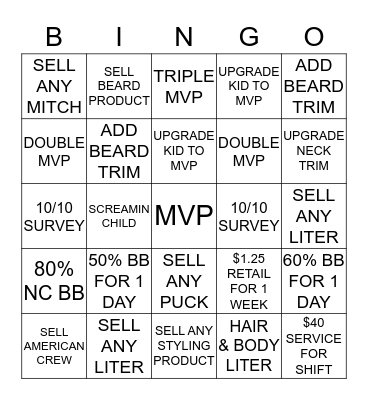 SPORT Bingo Card