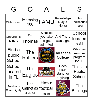 Katy Prairie View Chapter Jack & Jill of America, Inc. Bingo Card