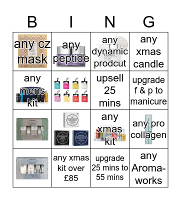 September Incentive Bingo Card