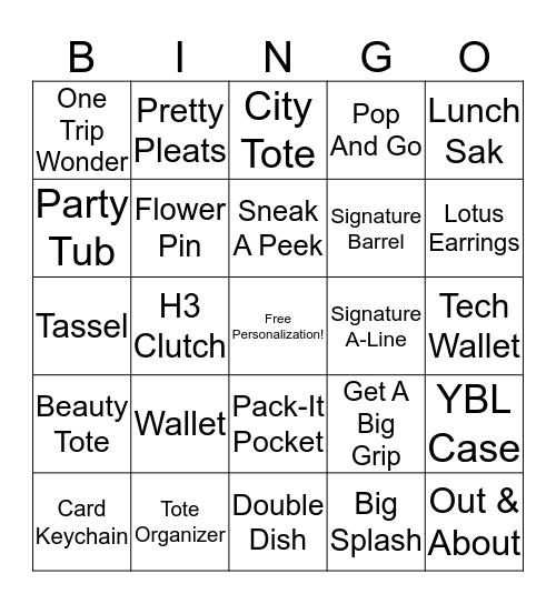 Initials Inc Bingo Card