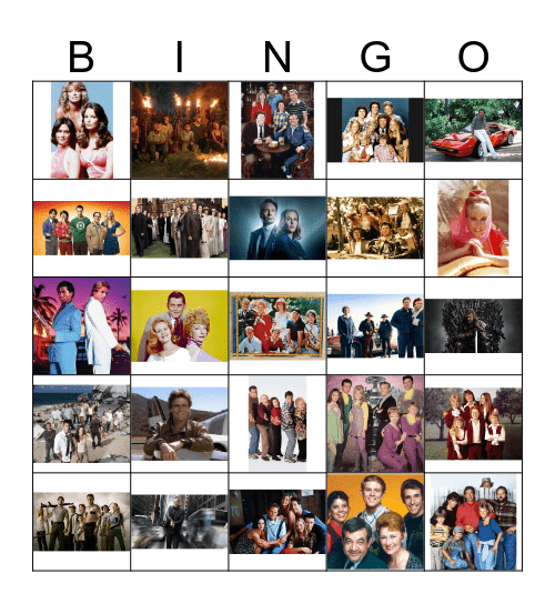 TV Shows Bingo Card