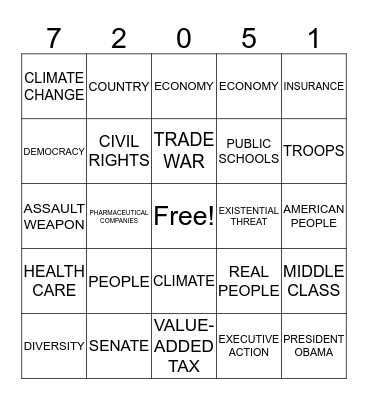 TWENTY20 BINGO Card