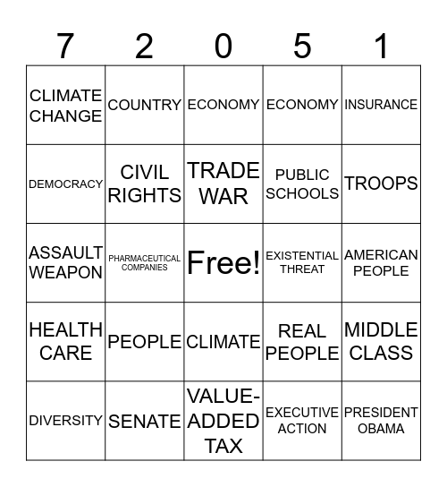 TWENTY20 BINGO Card