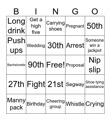 LV Blvd Bingo Card