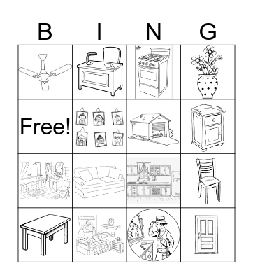 IN MY HOUSE Bingo Card