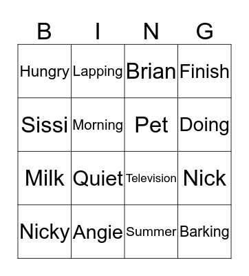 Bingo Card
