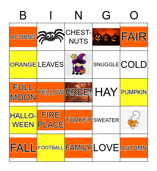 FALL BINGO!!! Bingo Card