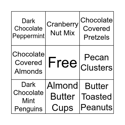 Fall Product Bingo Card