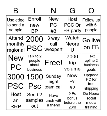 SEPTEMBER TO REMEMBER Bingo Card