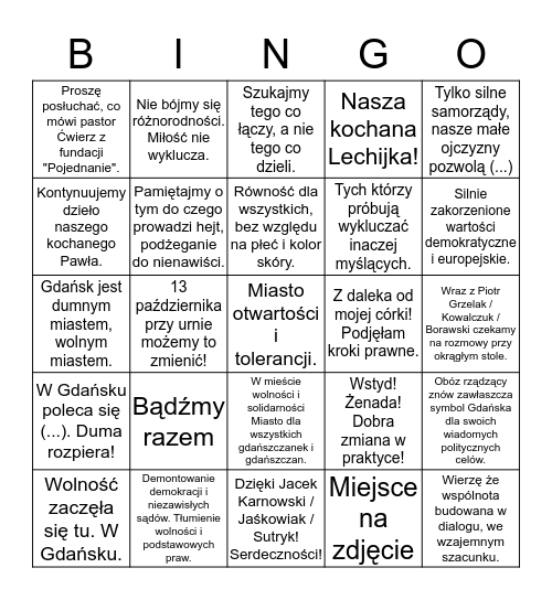BINGO DULKENO Bingo Card