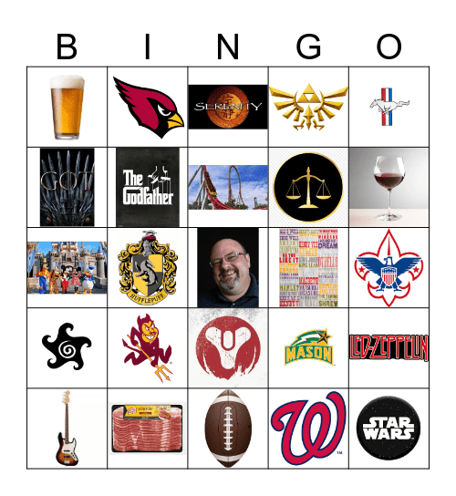 Robert's 39 Again Bingo Card