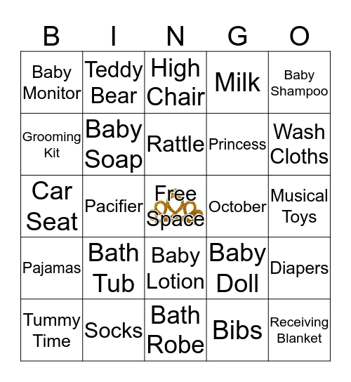 B  A  B  Y Bingo Card