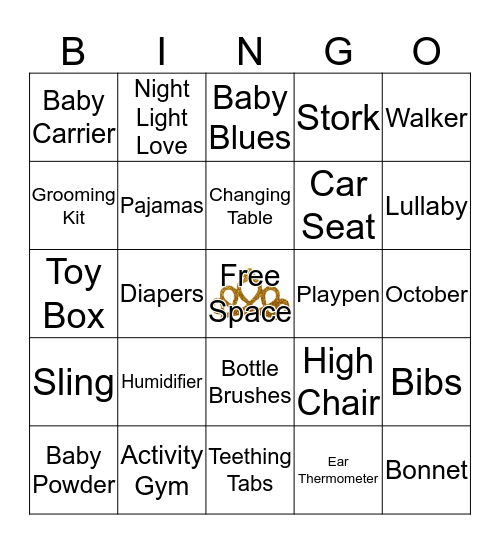 B  A  B  Y Bingo Card