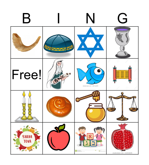 ROSH HASHANA Bingo Card