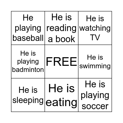 What is Garfield Doing? Bingo Card