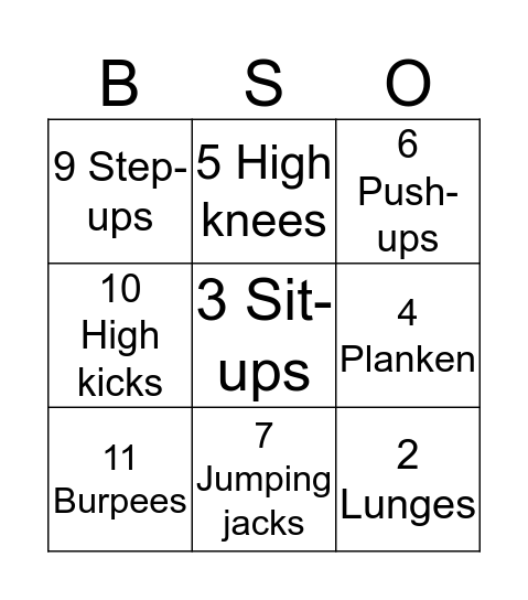 Bootcamp Bingo Card