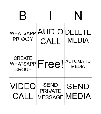 DIALUP Session 4 Bingo Card