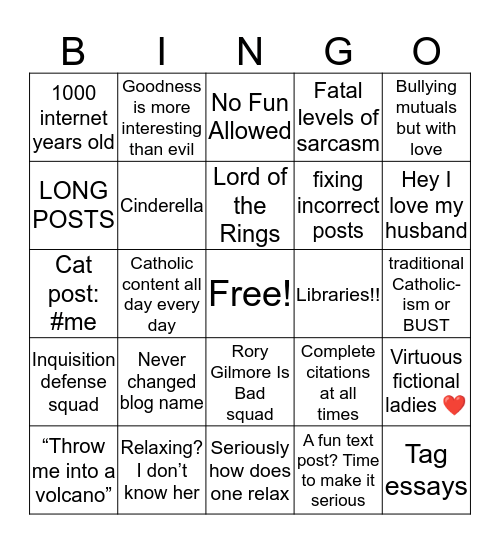 byjoveimbeinghumble Bingo Card