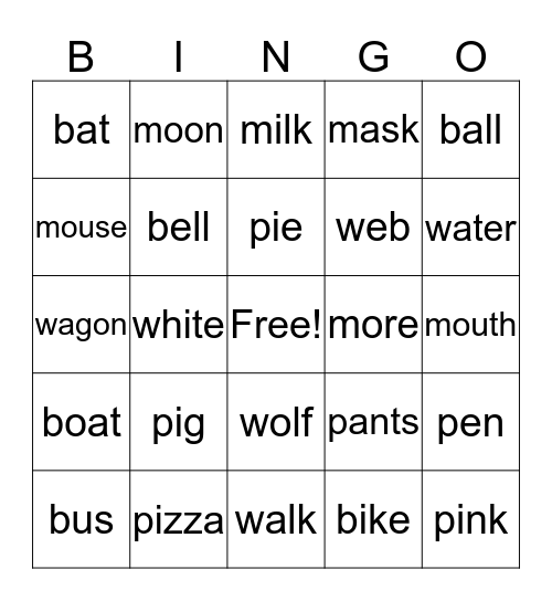 Bingo Card