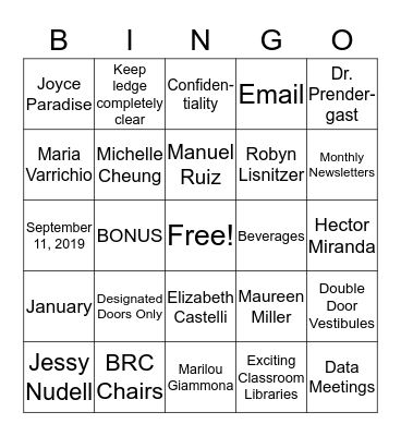 NUTS and BOLTS BINGO Card