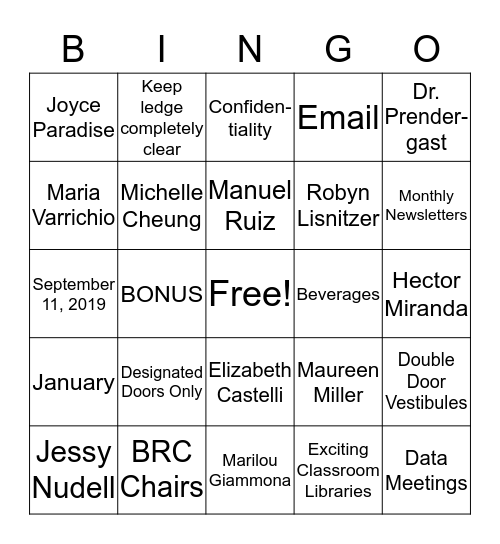 NUTS and BOLTS BINGO Card