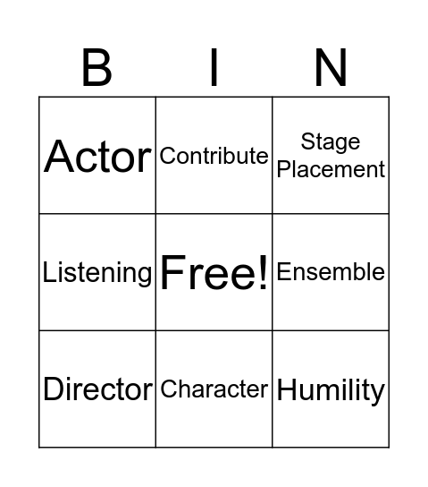 Unit 1 Review Bingo Card