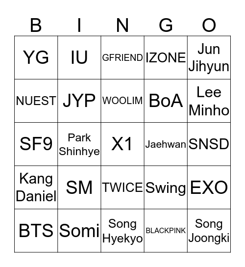 HIYOHAN99 Bingo Card