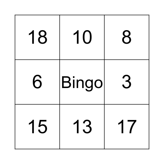 BINGO DA DÉBORA Bingo Card