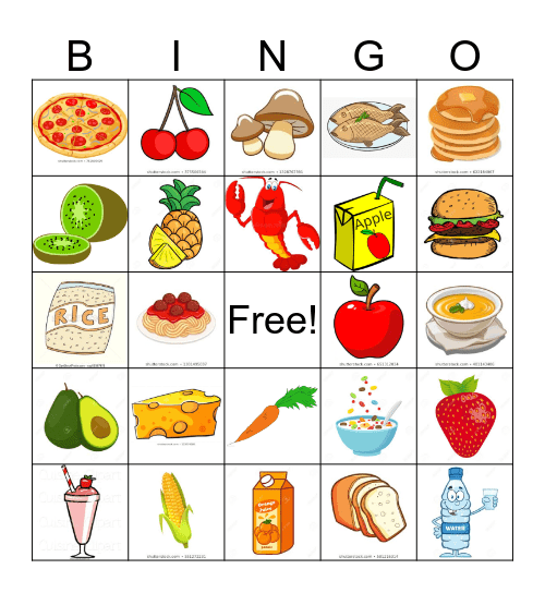 food-picture-bingo-card