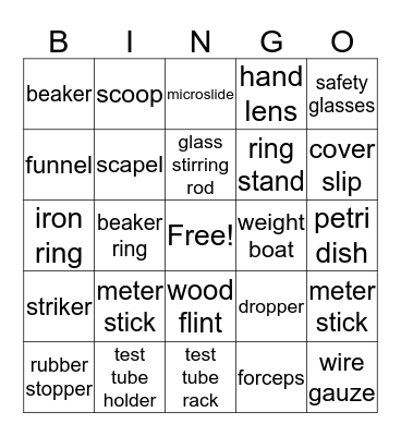 Jennifer Standley Bingo Card