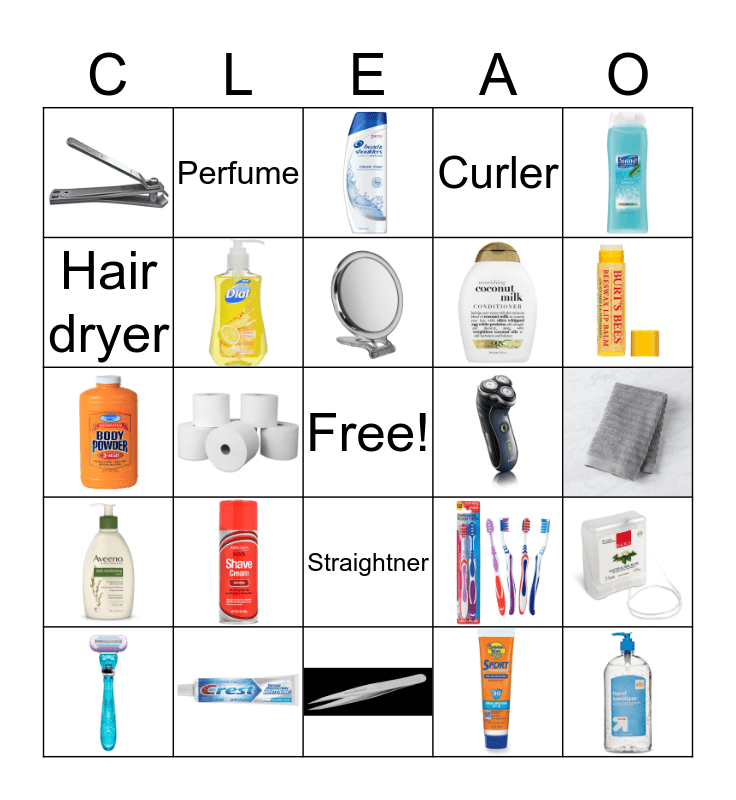 CLEAN Bingo Card