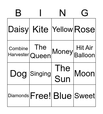 Picture Bingo Calling Cards Sheet 1  Bingo Card