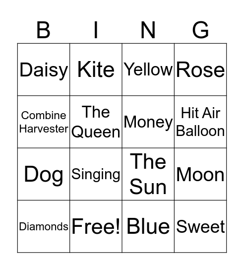 Picture Bingo Calling Cards Sheet 1  Bingo Card