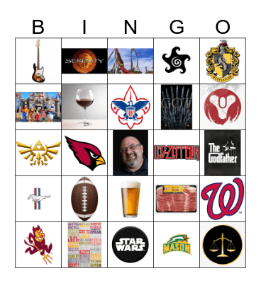 Robert's 39 Again Bingo Card