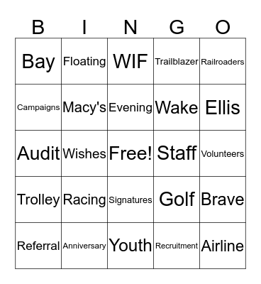 MAWGBA in September Bingo Card