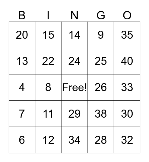 spartans reff bingo Card